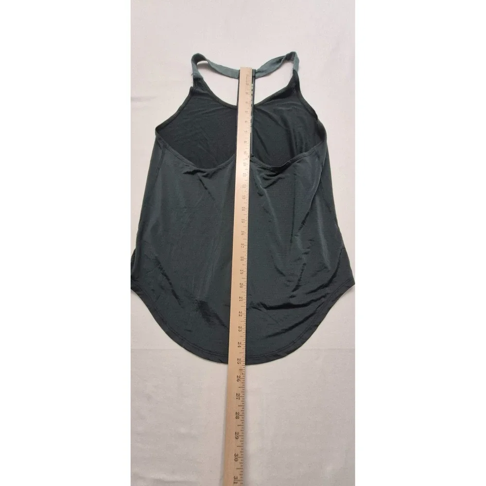 Nike women's green exercise racing back top 